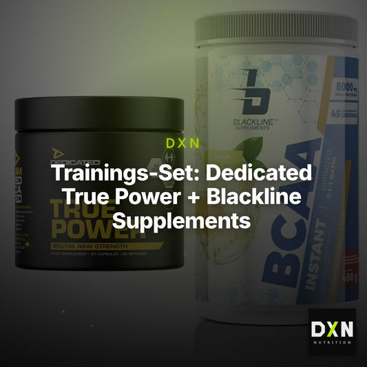 Trainings-Set: Dedicated True Power + Blackline Supplements BCAA – Clean Showcase Plus