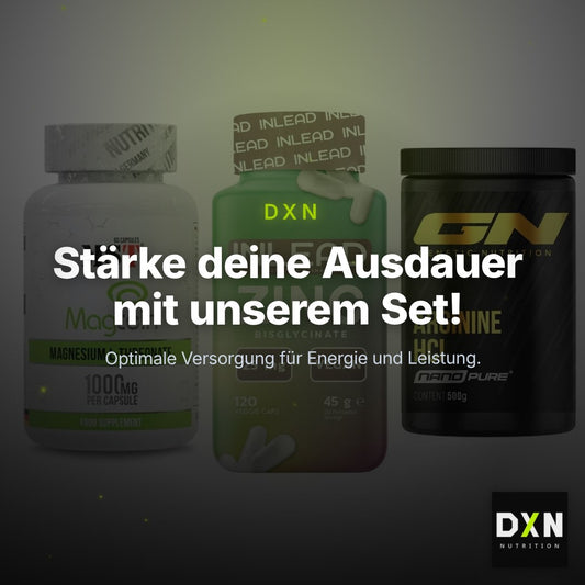 Ausdauer-Set: MST Magnesium + INLEAD Zink + GN Arginine HCL – Clean Showcase Plus