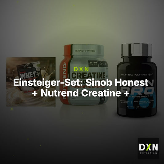 Einsteiger-Set: Sinob Honest + Nutrend Creatine + Scitec Iron Pro – Clean Showcase Plus