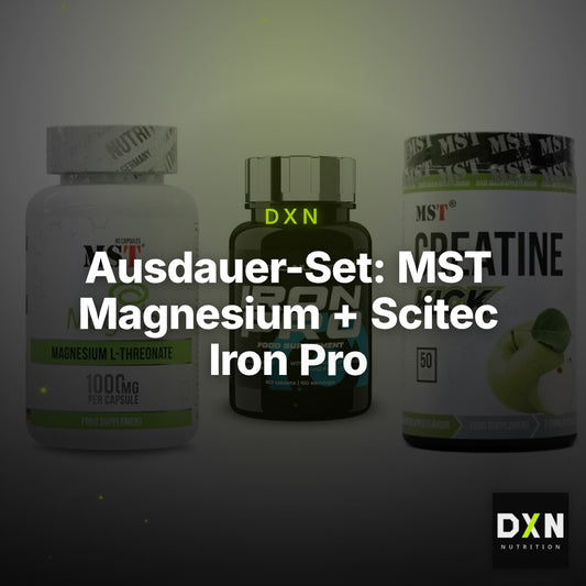 Ausdauer-Set: MST Magnesium + Scitec Iron Pro + MST Creatine – Clean Showcase Plus