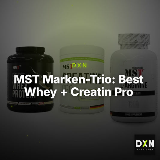MST Marken-Trio: Best Whey + Creatin Pro + L-Arginine 120 – Clean Showcase Plus