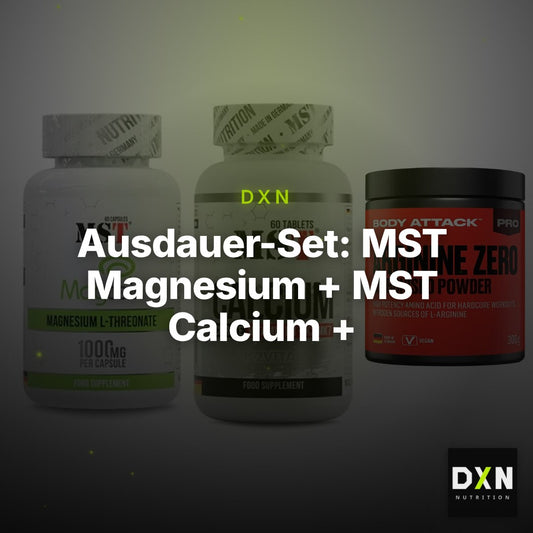 Ausdauer-Set: MST Magnesium + MST Calcium + Body Attack 100 – Clean Showcase Plus