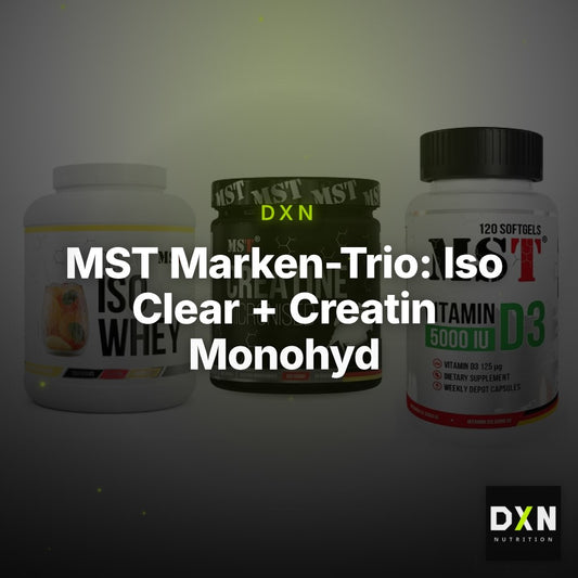 MST Marken-Trio: Iso Clear + Creatin Monohyd + Vitamin D3 – Clean Showcase Plus