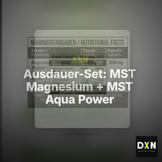 Ausdauer-Set: MST Magnesium + MST Aqua Power + MySupps Glutamin – Clean Showcase Plus