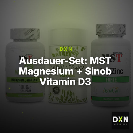 Ausdauer-Set: MST Magnesium + Sinob Vitamin D3 + MST ArgiZinc – Clean Showcase Plus