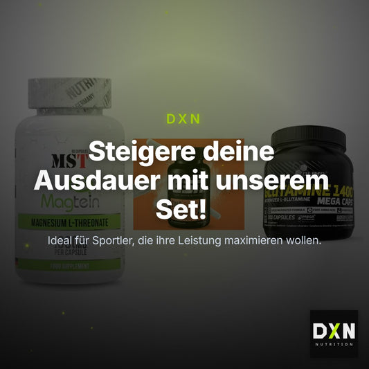 Ausdauer-Set: MST Magnesium + ESN Zinc + Olimp L-Glutamin – Clean Showcase Plus