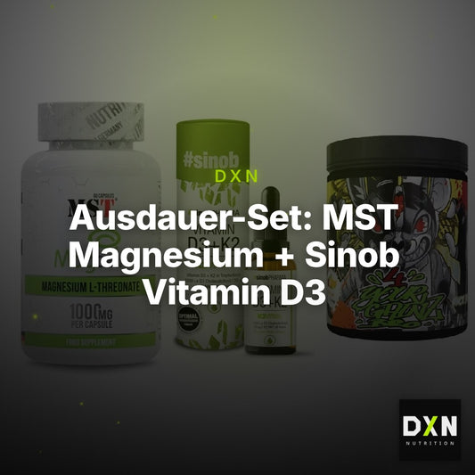 Ausdauer-Set: MST Magnesium + Sinob Vitamin D3 + BPS-Pharma EAA´s – Clean Showcase Plus