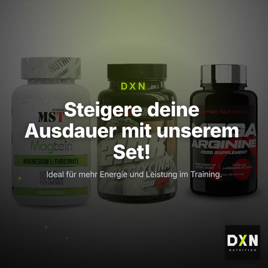 Ausdauer-Set: MST Magnesium + Big Zone Zink + Scitec Mega – Clean Showcase Plus
