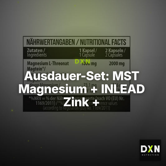 Ausdauer-Set: MST Magnesium + INLEAD Zink + Olimp L-Glutamin – Clean Showcase Plus