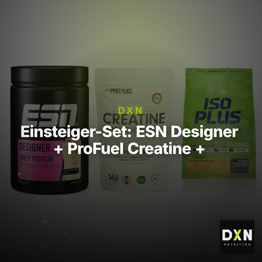 Einsteiger-Set: ESN Designer + ProFuel Creatine + Olimp Iso Plus – Clean Showcase Plus