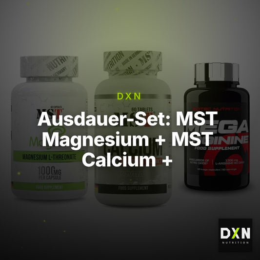 Ausdauer-Set: MST Magnesium + MST Calcium + Scitec Mega – Clean Showcase Plus