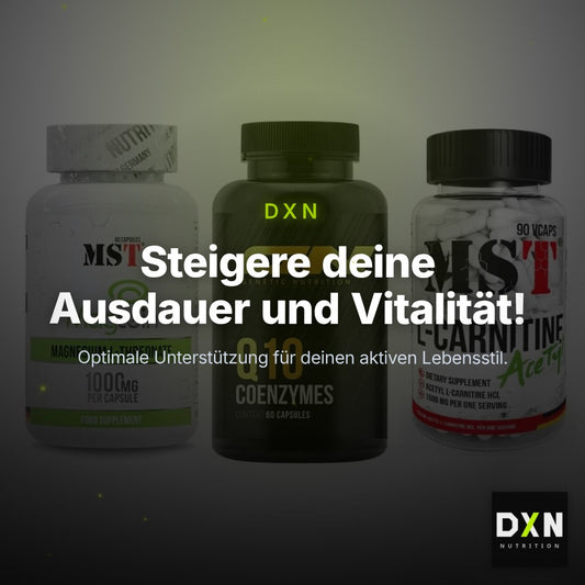 Ausdauer-Set: MST Magnesium + GN Q10 Health + MST L-Carnitine – Clean Showcase Plus