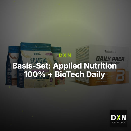 Basis-Set: Applied Nutrition 100% + BioTech Daily Packs 30 Packs – Clean Showcase Plus
