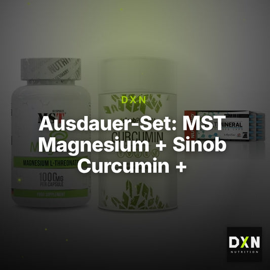 Ausdauer-Set: MST Magnesium + Sinob Curcumin + Nutrend Multimin – Clean Showcase Plus