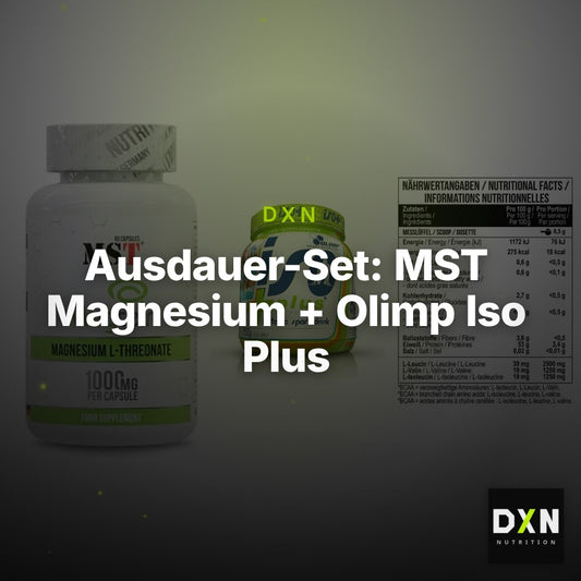 Ausdauer-Set: MST Magnesium + Olimp Iso Plus + MST BCAA Zero – Clean Showcase Plus