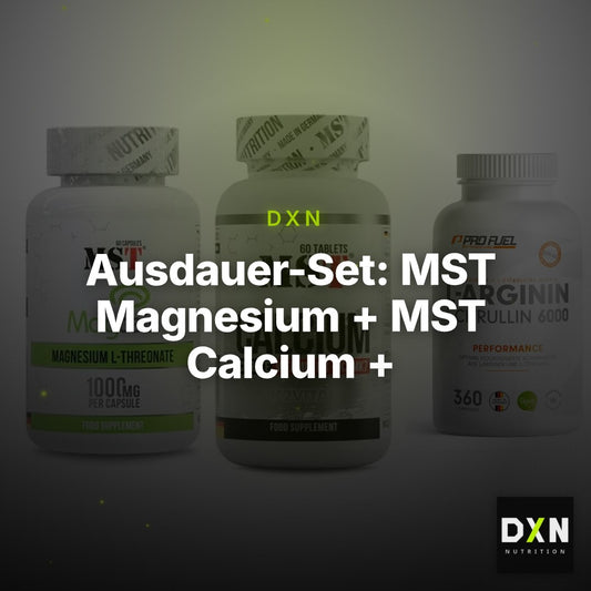 Ausdauer-Set: MST Magnesium + MST Calcium + ProFuel L-Argini – Clean Showcase Plus