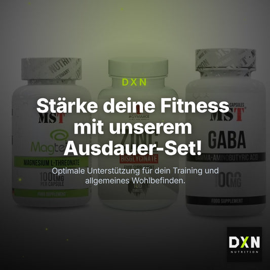 Ausdauer-Set: MST Magnesium + #GYMJUICE ZINC + MST GABA 1000mg – Clean Showcase Plus