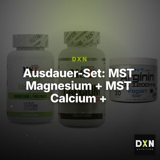 Ausdauer-Set: MST Magnesium + MST Calcium + NNT Arginin HCL – Clean Showcase Plus