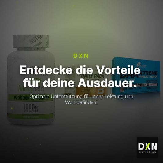Ausdauer-Set: MST Magnesium + BioTech Daily + Olimp DAA Xtreme – Clean Showcase Plus