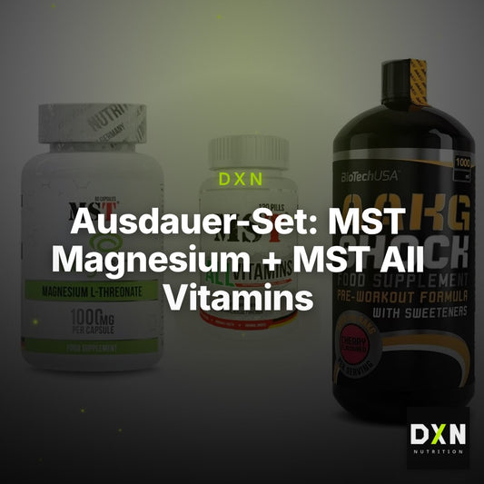 Ausdauer-Set: MST Magnesium + MST All Vitamins + BioTech AAKG – Clean Showcase Plus