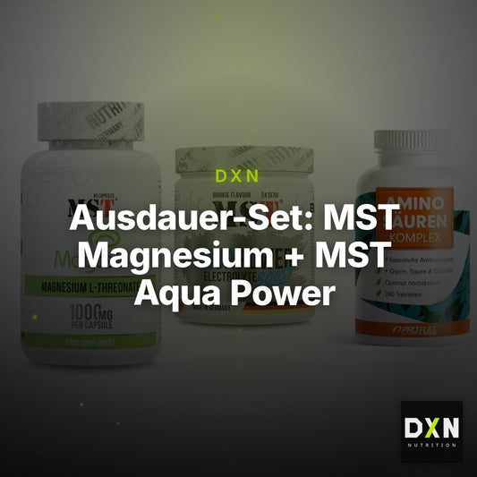 Ausdauer-Set: MST Magnesium + MST Aqua Power + ProFuel Aminosäu – Clean Showcase Plus