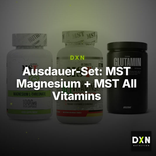 Ausdauer-Set: MST Magnesium + MST All Vitamins + Big Zone Glutami – Clean Showcase Plus