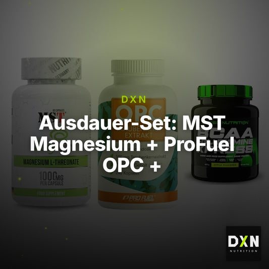 Ausdauer-Set: MST Magnesium + ProFuel OPC + Scitec BCAA – Clean Showcase Plus