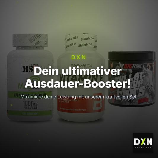 Ausdauer-Set: MST Magnesium + BioTech Vitamin + Big Zone Bulletp – Clean Showcase Plus