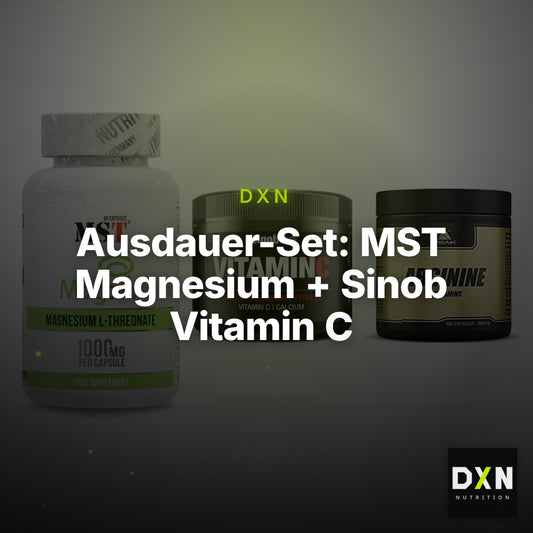 Ausdauer-Set: MST Magnesium + Sinob Vitamin C + Peak Arginin – Clean Showcase Plus