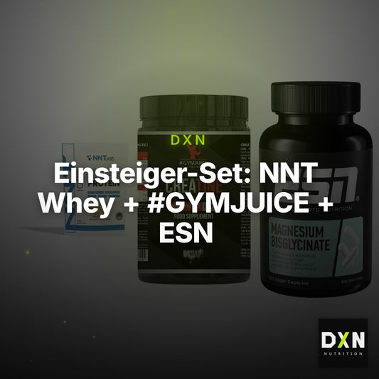 Einsteiger-Set: NNT Whey + #GYMJUICE + ESN Magnesium – Clean Showcase Plus