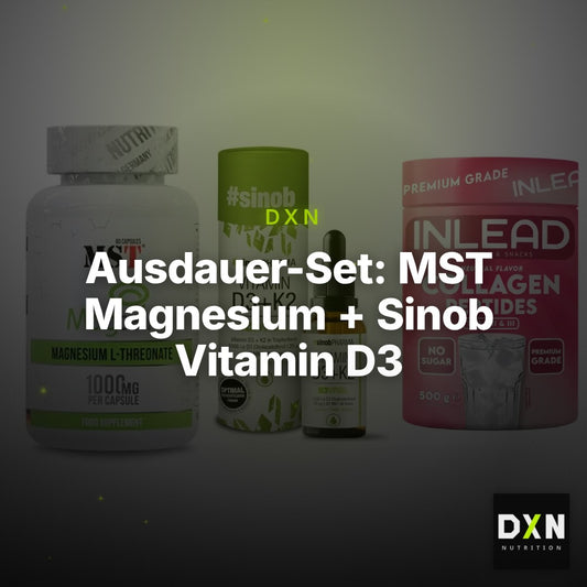 Ausdauer-Set: MST Magnesium + Sinob Vitamin D3 + INLEAD Collagen – Clean Showcase Plus