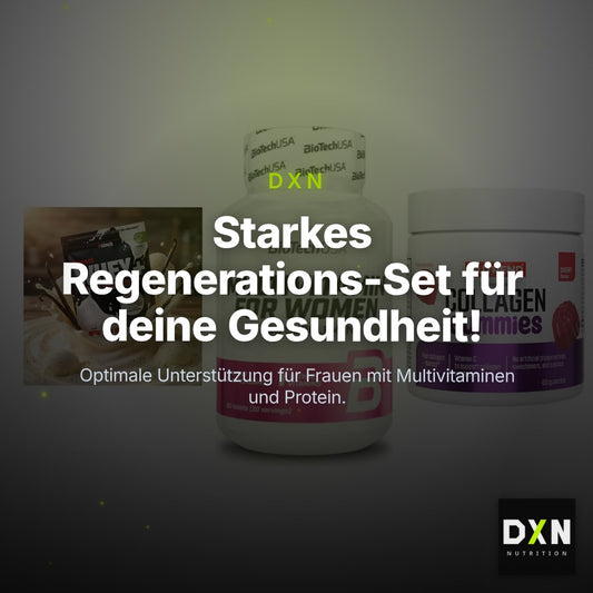 Regenerations-Set: Sinob Honest + BioTech Multivi + Nutrend Collage – Clean Showcase Plus