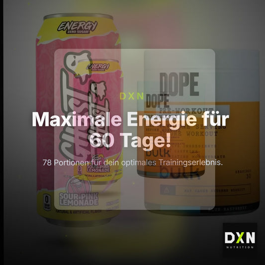 Booster-Trainingsvorrat: Ghost Energy – 60 Tage, 78 Portionen – Clean Showcase Plus