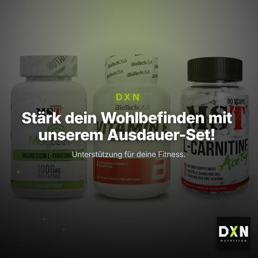 Ausdauer-Set: MST Magnesium + BioTech Vitamin + MST L-Carnitine – Clean Showcase Plus