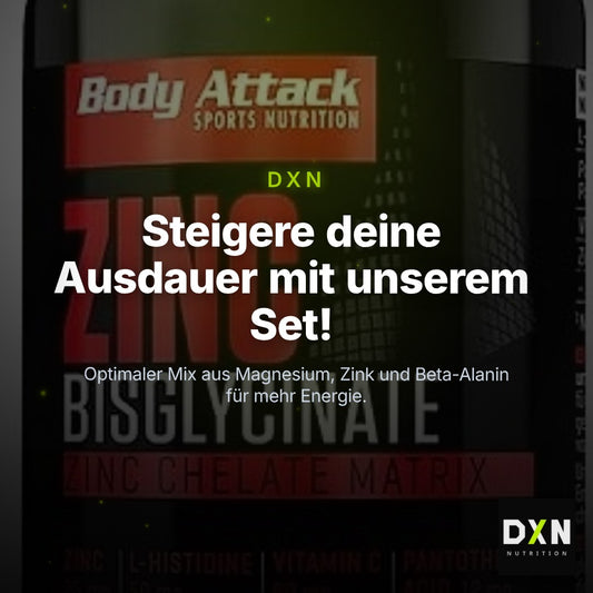 Ausdauer-Set: MST Magnesium + Body Attack Zink + Olimp Beta-Alani – Clean Showcase Plus