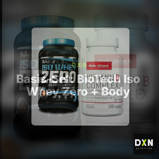 Basis-Set: BioTech Iso Whey Zero + Body Attack Vitamin B-Complex – Clean Showcase Plus