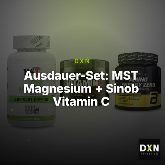 Ausdauer-Set: MST Magnesium + Sinob Vitamin C + BioTech Amino – Clean Showcase Plus