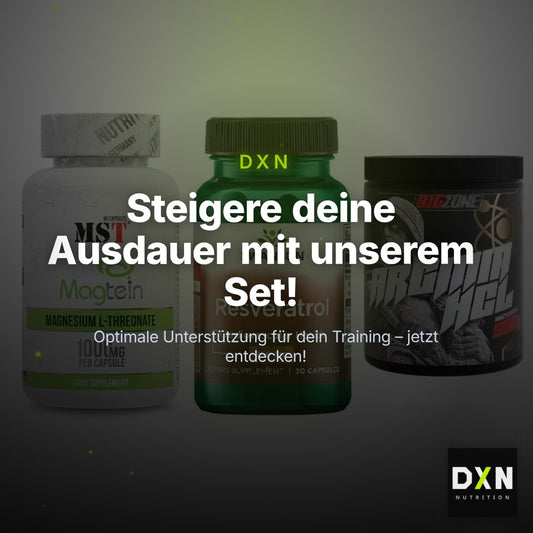 Ausdauer-Set: MST Magnesium + Swanson Resverat + Big Zone Arginin – Clean Showcase Plus