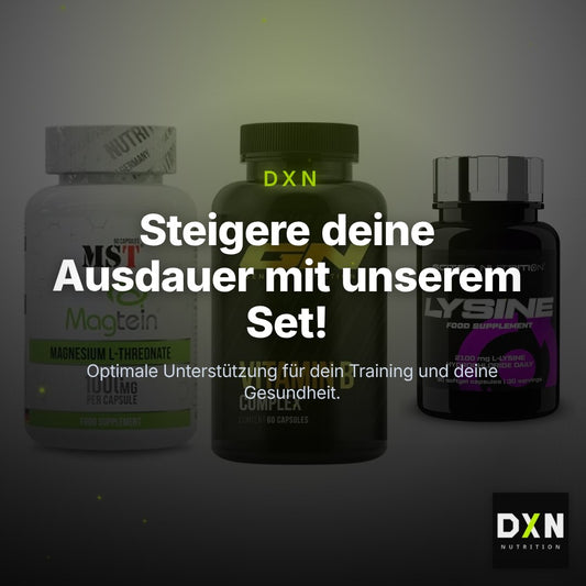 Ausdauer-Set: MST Magnesium + GN Vitamin + Scitec Lysine – Clean Showcase Plus