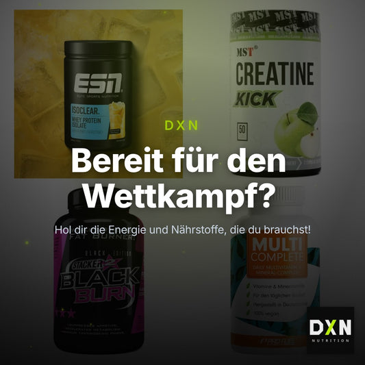 Wettkampfvorbereitung: ESN ISOCLEAR + MST Creatine + 2 weitere – Clean Showcase Plus