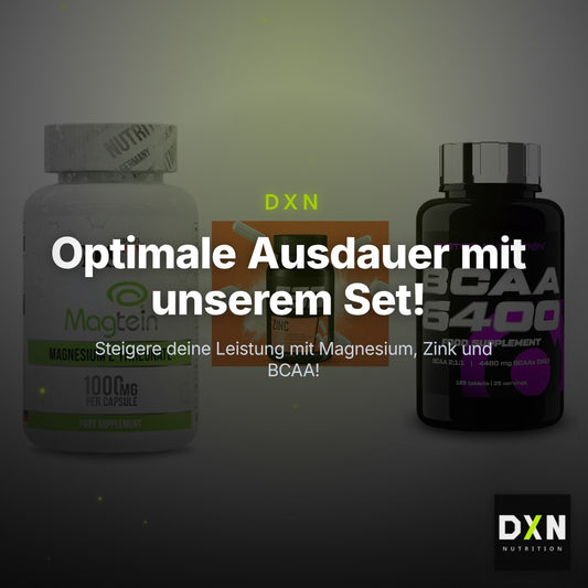 Ausdauer-Set: MST Magnesium + ESN Zinc + Scitec BCAA 6400 – Clean Showcase Plus