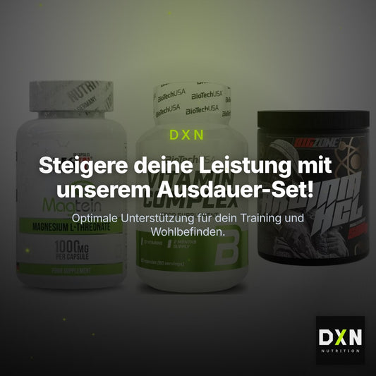 Ausdauer-Set: MST Magnesium + BioTech Vitamin + Big Zone Arginin – Clean Showcase Plus