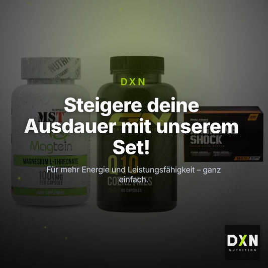 Ausdauer-Set: MST Magnesium + GN Q10 Health + Body Attack – Clean Showcase Plus