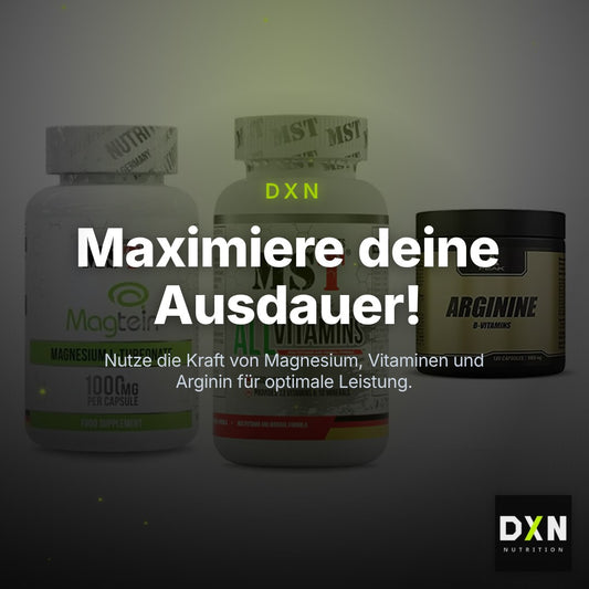 Ausdauer-Set: MST Magnesium + MST All Vitamins + Peak Arginin – Clean Showcase Plus