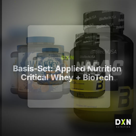 Basis-Set: Applied Nutrition Critical Whey + BioTech NAC – Clean Showcase Plus