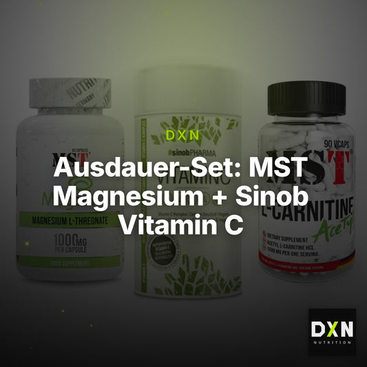Ausdauer-Set: MST Magnesium + Sinob Vitamin C + MST L-Carnitine – Clean Showcase Plus