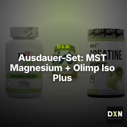 Ausdauer-Set: MST Magnesium + Olimp Iso Plus + MST Creatine – Clean Showcase Plus