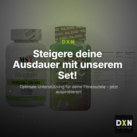 Ausdauer-Set: MST Magnesium + INLEAD Zink + INLEAD L-Arginin – Clean Showcase Plus