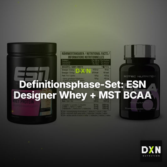 Definitionsphase-Set: ESN Designer Whey + MST BCAA Zero + Scitec CLA – Clean Showcase Plus