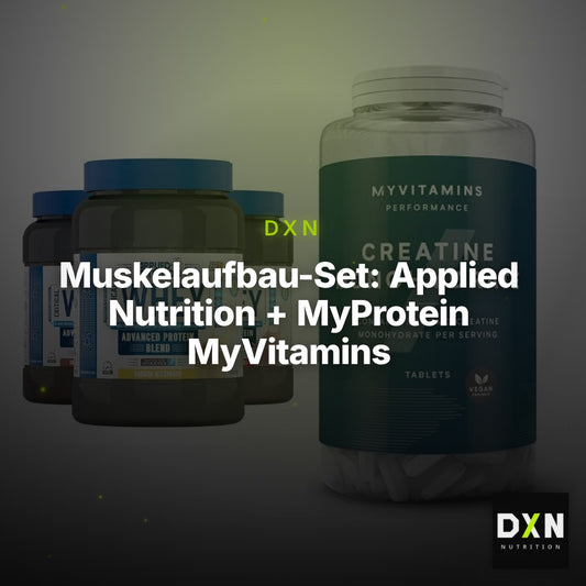 Muskelaufbau-Set: Applied Nutrition + MyProtein MyVitamins – Clean Showcase Plus